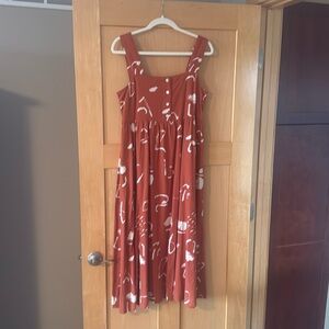 Sleeveless Madewell dress.